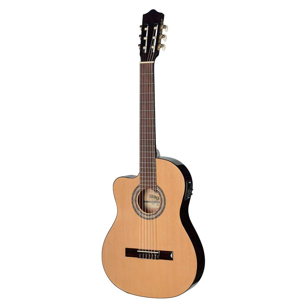 Guitarra Clásica Stagg C5467CE-LH N Electrificada Zurdos